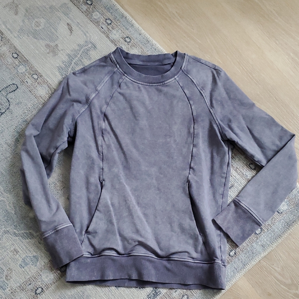 Lululemon Scuba Crew Wash Pullover Sweatshirt Sz8